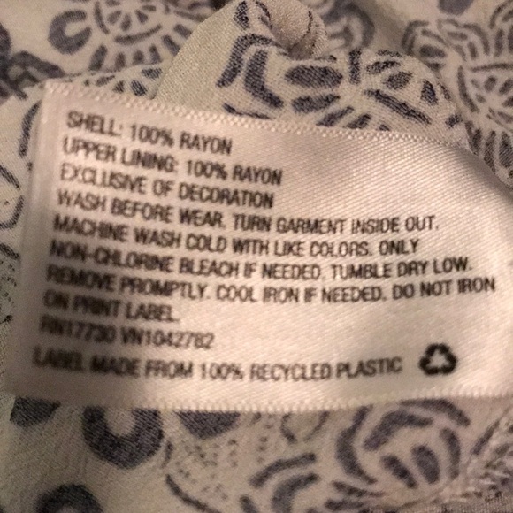 Navy and white floral dress - Picture 5 of 5